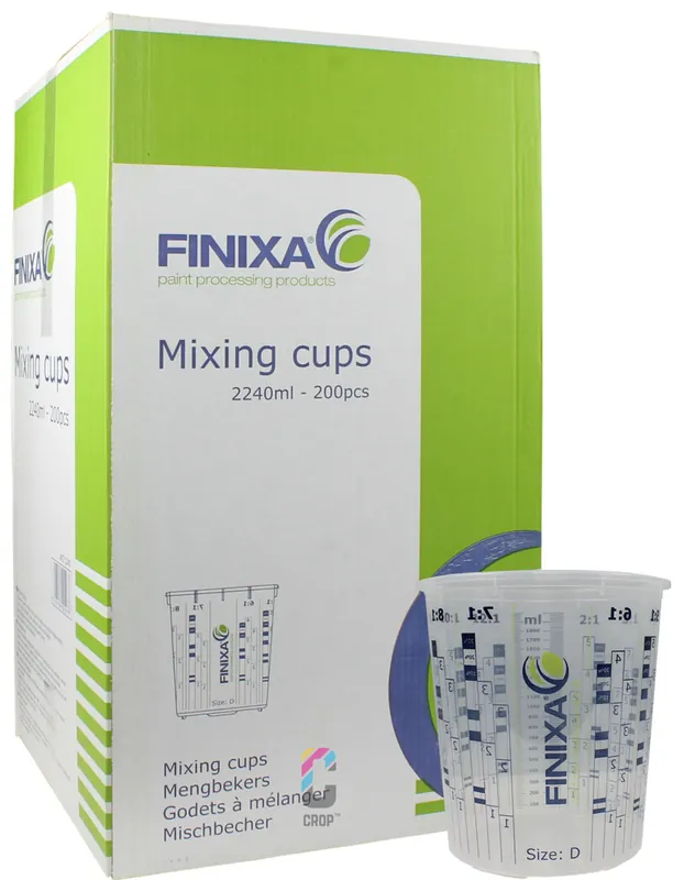 FINIXA Mengbekers 2240ml - 200 stuks Direct Beschikbaar