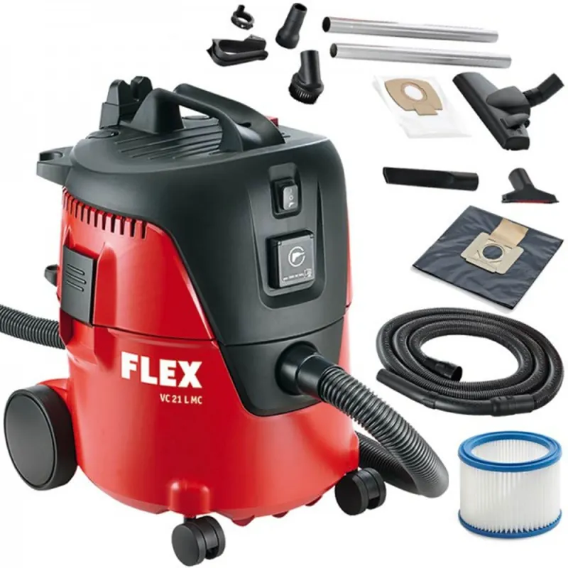 Favoriet FLEX VC21 L MC Schuurstofzuiger 1250 Watt - 20 liter - Klasse L + accessoires