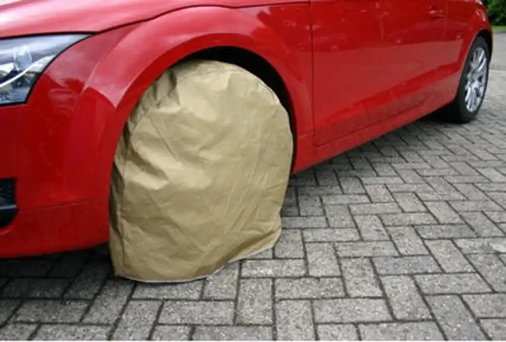 Merkproduct Wielhoezen EUROPA van canvas met metalen ring voor wielen van 14-15 inch / 4 stuks