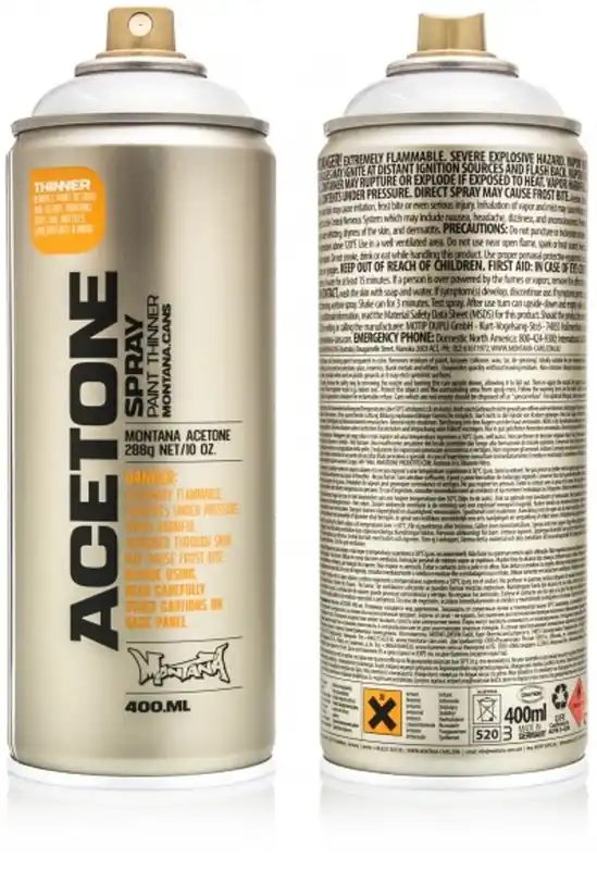 Montana TECH Aceton T5100 Reiniger & Verdunner in Spuitbus 400ml Betrouwbaar