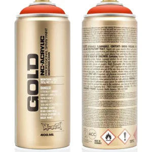 Montana GOLD G2090 Red Orange spuitbus 400ml Beperkte Voorraad