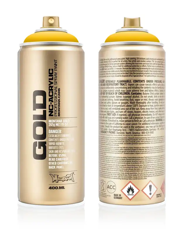 Betaalbaar Montana GOLD S1010 Shock Yellow spuitbus 400ml