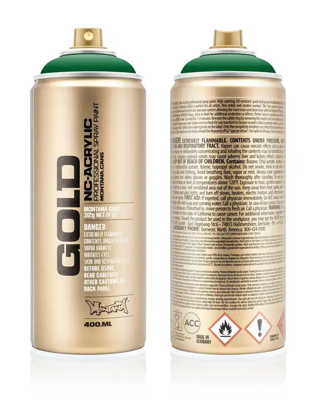Montana GOLD S6020 Shock Green Dark spuitbus 400ml Express Levering