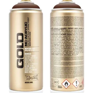 Montana GOLD S8010 Shock Brown spuitbus 400ml Lage Kosten