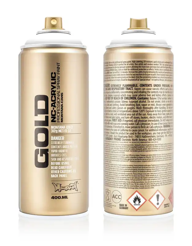 Montana GOLD S9120 Shock White Pure spuitbus 400ml Bestel Nu