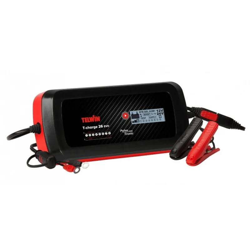 TELWIN T-CHARGE 26 EVO Professionele inverter druppellader / acculader 12-24V Express Levering