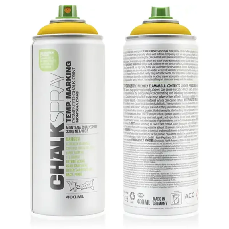 Montana CHALK - Krijtverf GEEL spuitbus 400ml Betaalbaar