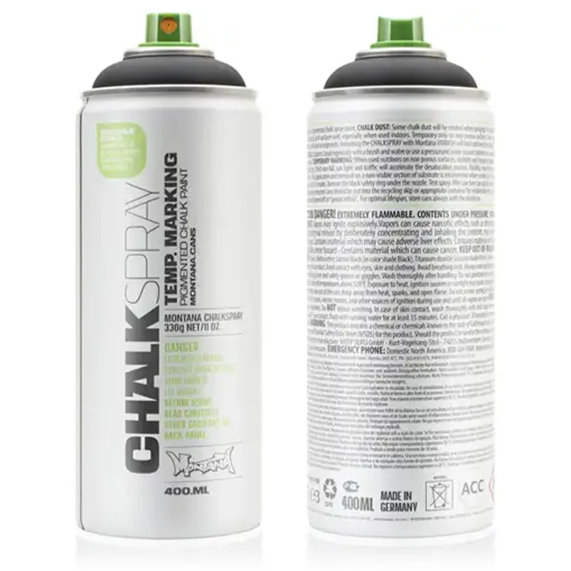Koop Vandaag Montana CHALK - Krijtverf ZWART spuitbus 400ml