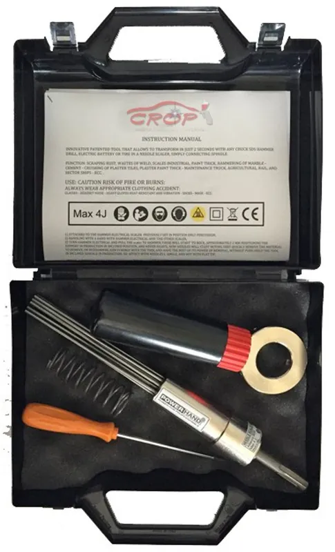 POWERHAND universele NEEDLE SCALER Naaldbikhamer Set (12 naalden - 180x3mm) Lage Prijs