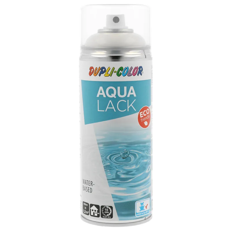 Snelle Levering DupliColor Aqua Eco+ RAL9001 Hoogglans Spuitbus 350ml