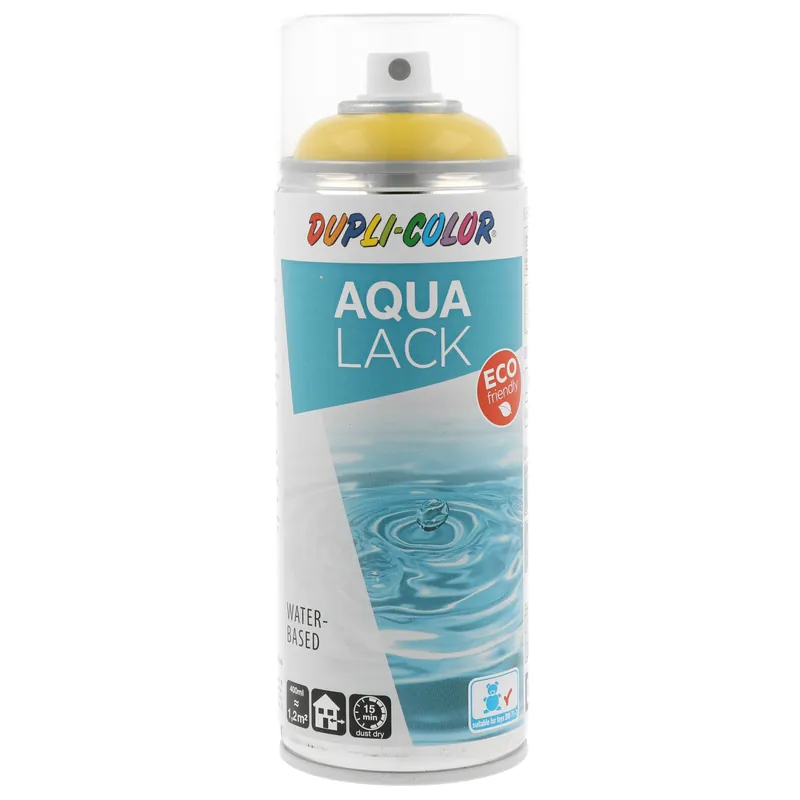 Express Levering DupliColor Aqua Eco+ RAL1021 Hoogglans Spuitbus 350ml