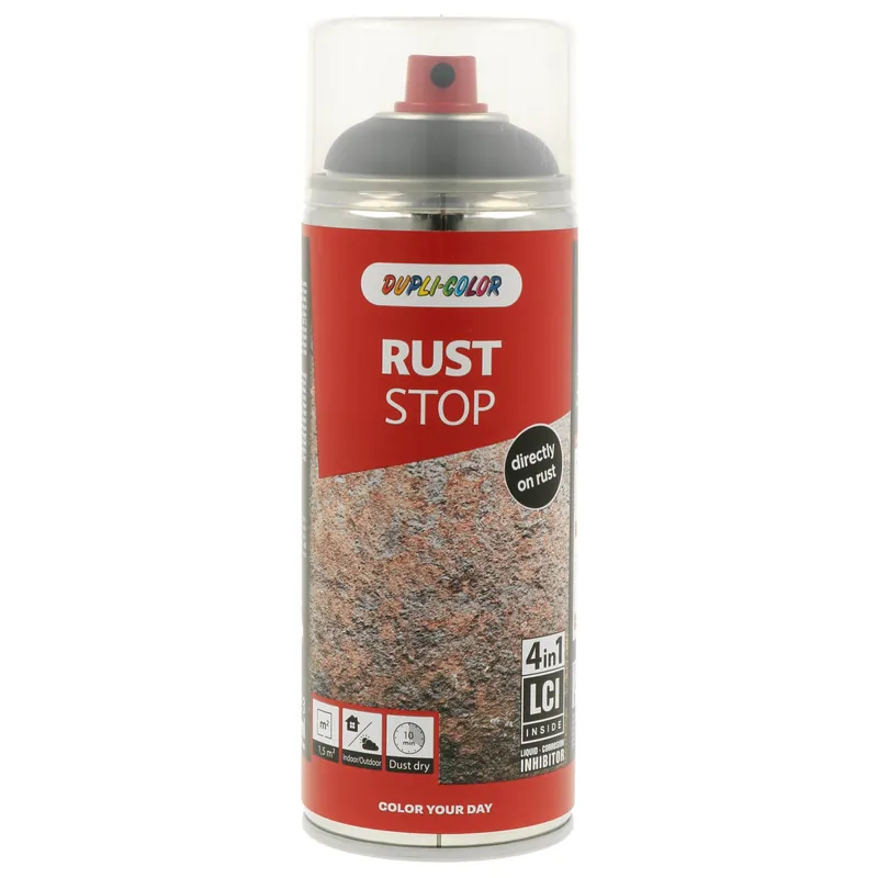 DupliColor Rust Stop RAL7011 Spuitbus 400ml Lage Kosten