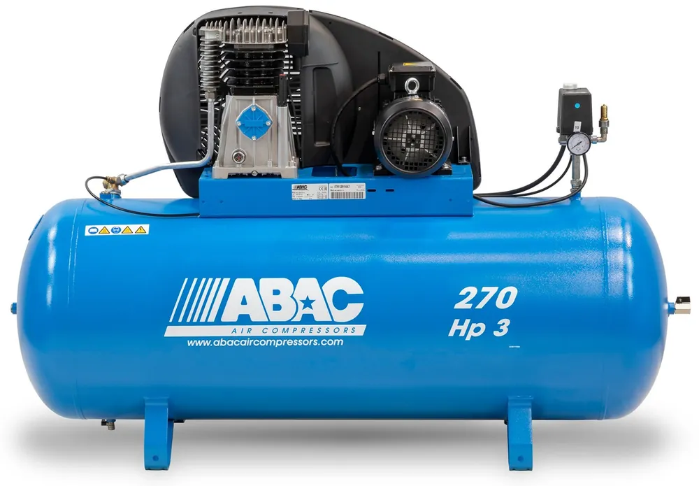 Flitsaanbieding ABAC PRO A39B 270 FT3 Zuigercompressor 400 Volt - 270 liter - 10 bar
