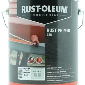 Rechtstreeks Van De Fabrikant Rust-Oleum 780 Vochtwerende Roestprimer in blik Grijs - 5 liter