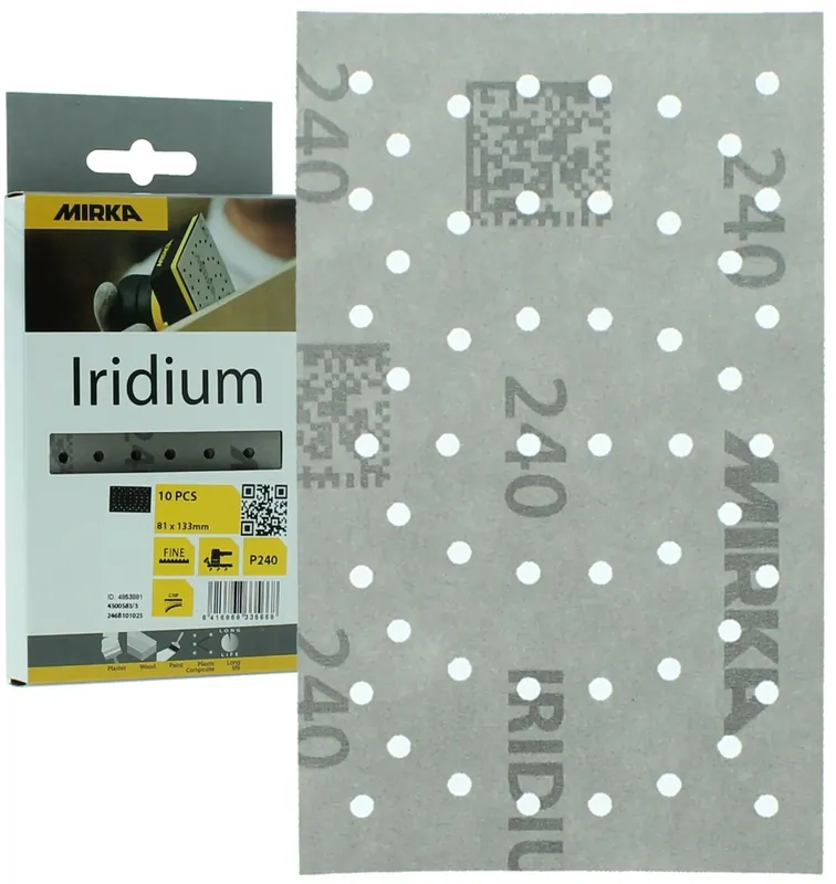 Op = Op MIRKA Iridium Schuurstroken 81x133mm - 10 stuks
