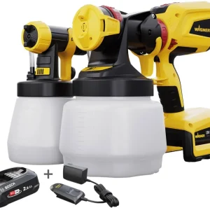 Aanbieding Wagner W600 Accu Verfspuit 18V + Battery Pack & Snellader