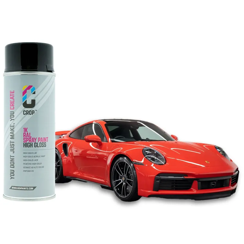 Express Levering CROP Porsche M3A Indischrot autolak spuitbus 400ml