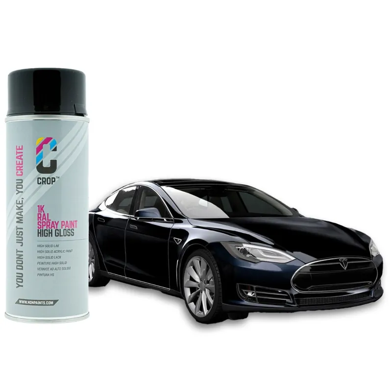 Fabrieksprijs CROP Tesla PBSB Eclipse Black autolak spuitbus 400ml