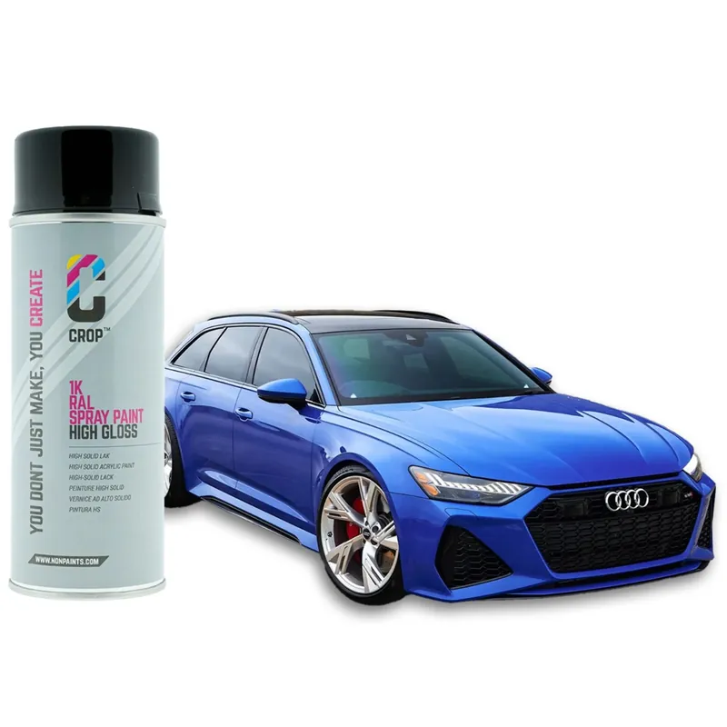 Betrouwbaar CROP Audi Z5M Nogaro Blauw RS autolak spuitbus 400ml