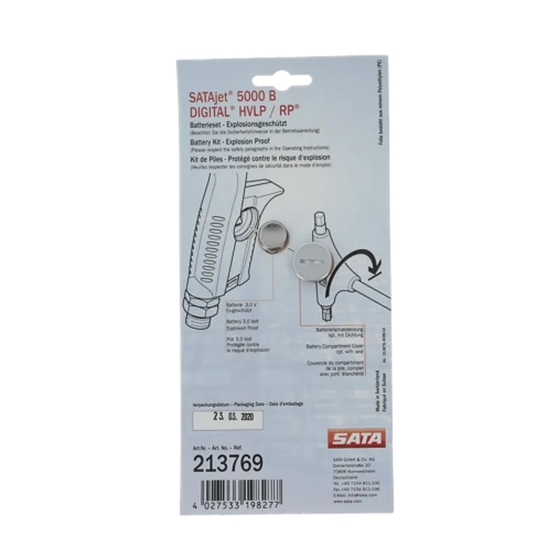 Must-Have SATA Batterijset SATAjet 5000 B Digitaal