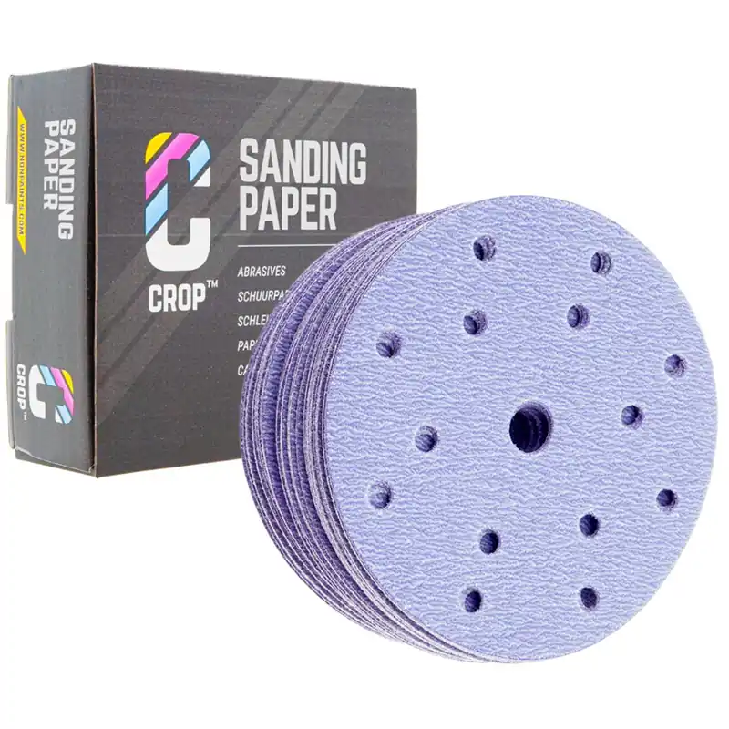 CROP Purple Ceramic Schuurschijf 150mm korrel 280 - 50 stuks Koopje