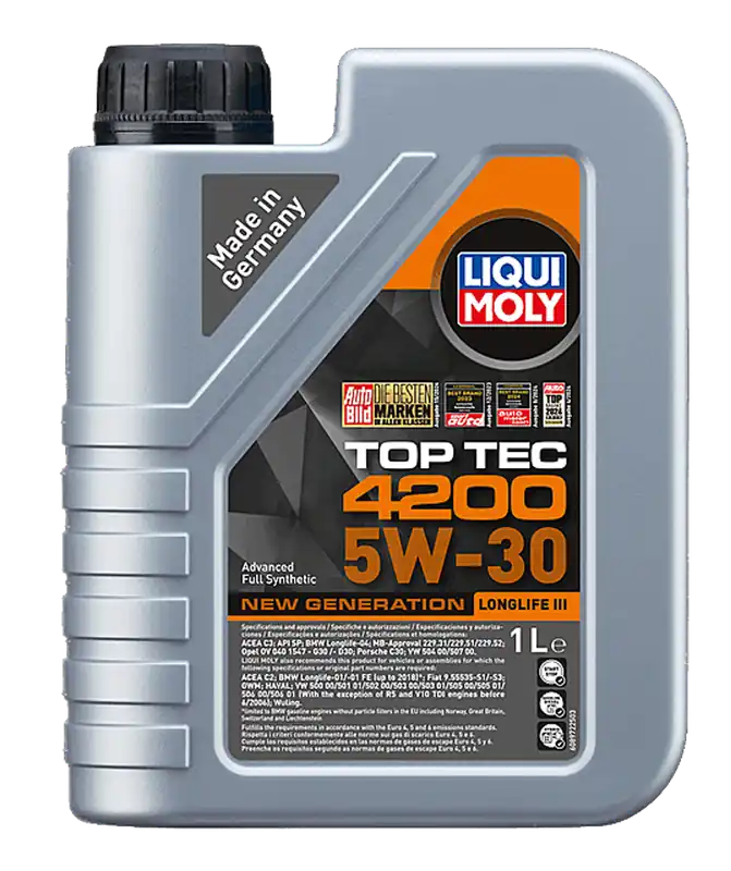 Populair Liqui Moly Top Tec 4200 5w30 New Generation Motorolie 1 liter