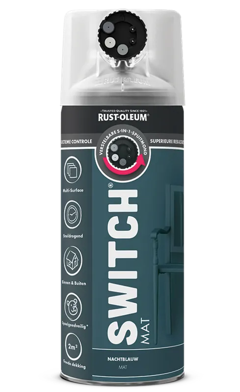 Rust-Oleum Switch Spuitbus Verf Mat 400ml - Nachtblauw Koop Online