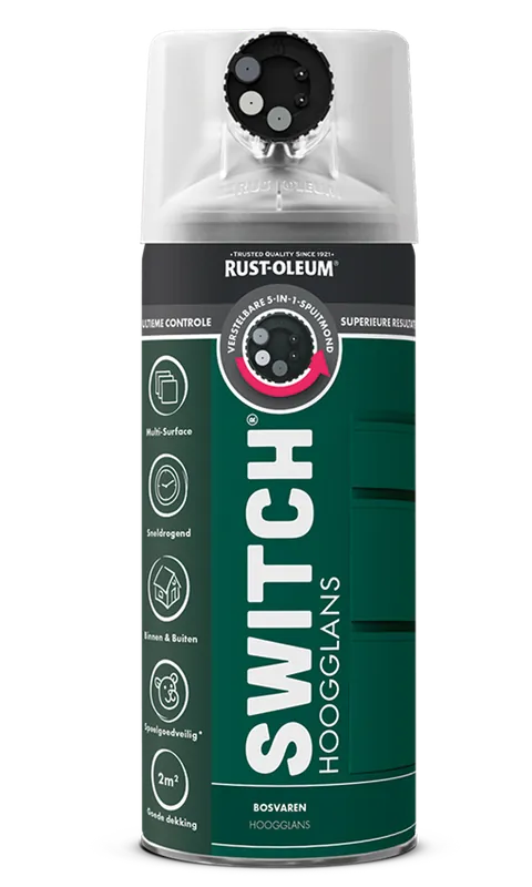 Rust-Oleum Switch Spuitbus Verf Hoogglans 400ml - Bosvaren Beperkte Voorraad