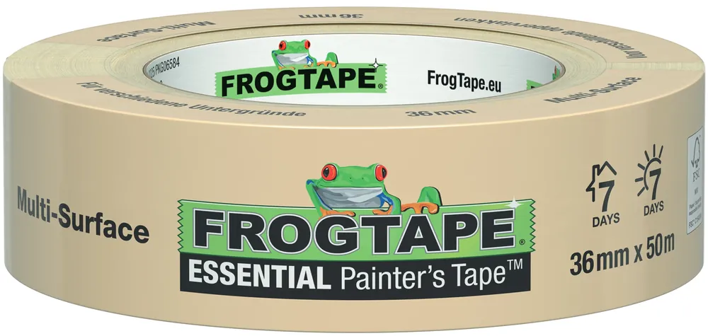 Gecertificeerd FrogTape Essential 36mm - per rol