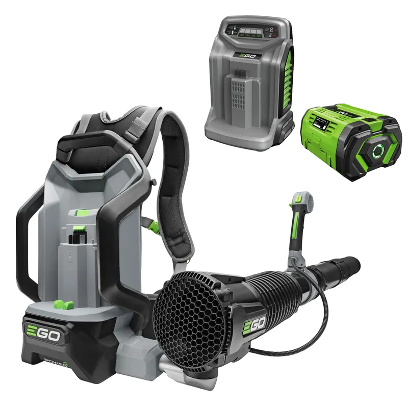Voordeelprijs EGO LB6000E-K1103 Accu Rug Bladblazer en Snellader 56 Volt