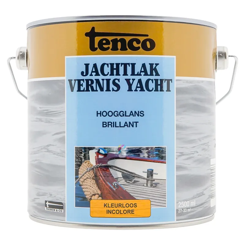 Tenco Bootlak Blank Hoogglans 2,5 liter Gereduceerde Prijs