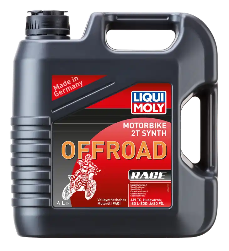 Aanbieding Liqui Moly Motorbike 2T Synth Offroad Race Motorolie 4 liter