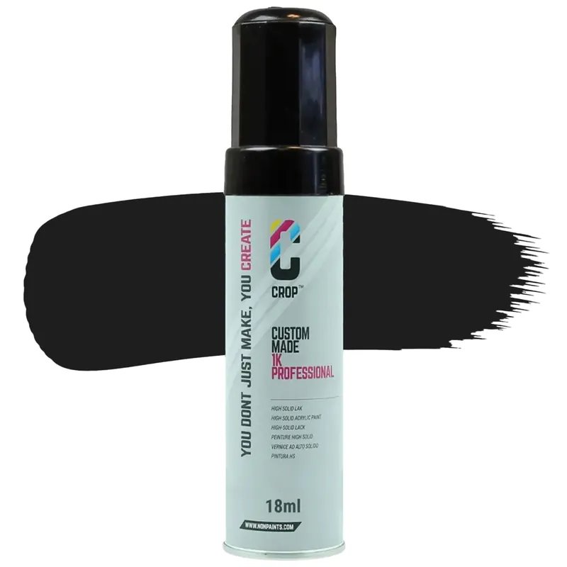 Betrouwbaar CROP Lakstift Verkeerszwart RAL 9017 Hoogglans - 18ml