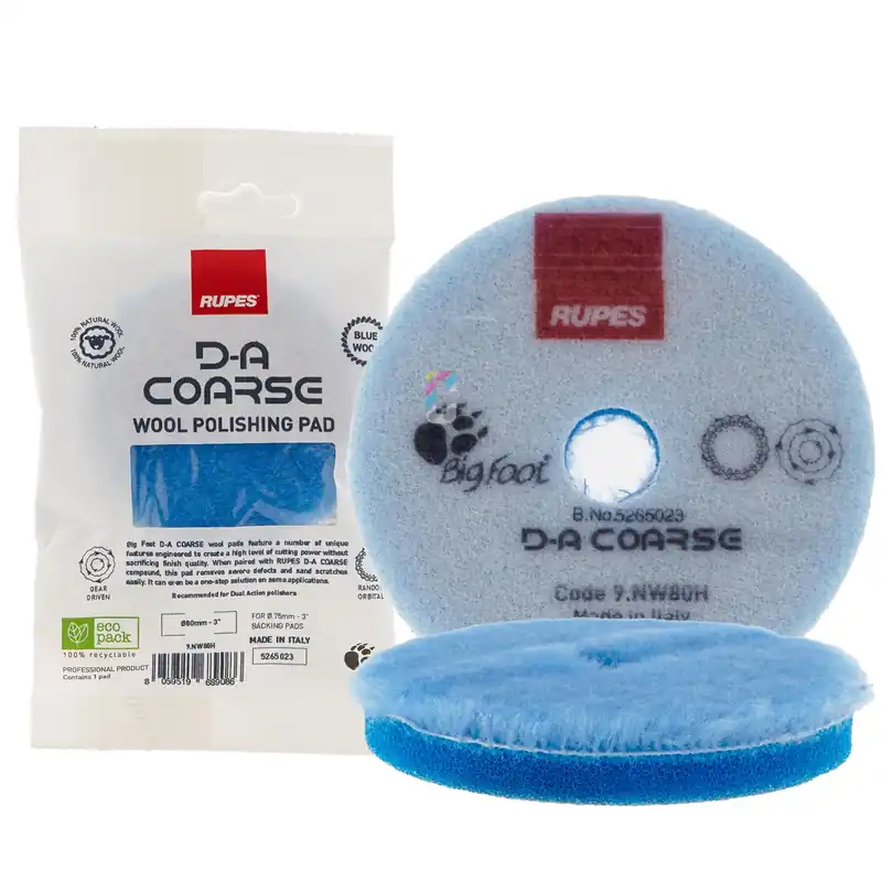 RUPES COARSE Wollen Polijstpad 80-90mm Premium