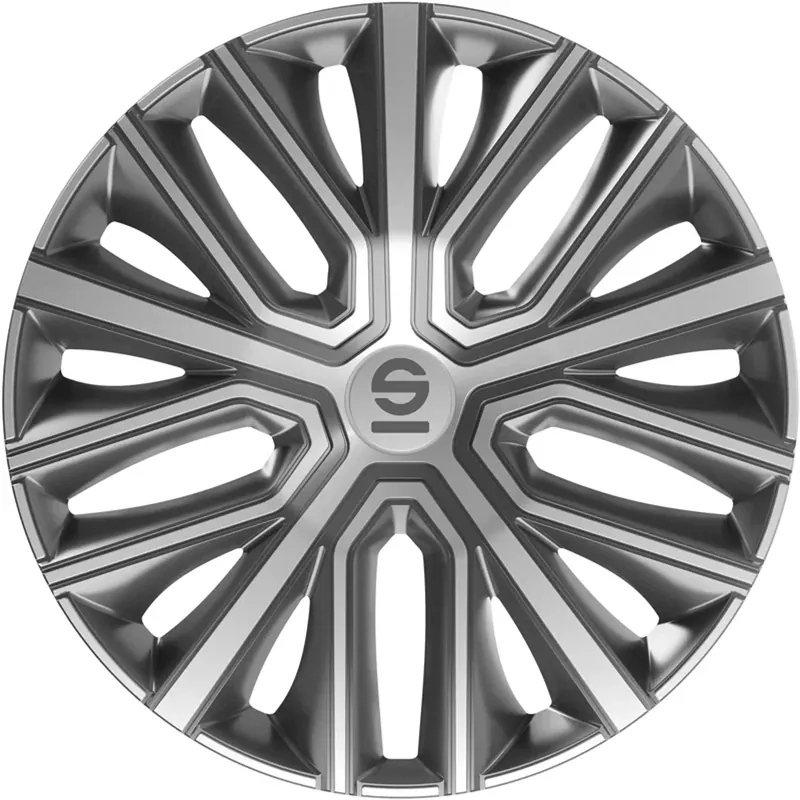Sparco Wieldoppen Modena 16 inch Grijs Zilver - 4 stuks Beperkt Aanbod