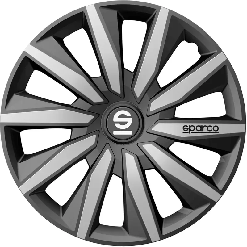 Direct Beschikbaar Sparco Wieldoppen Milano 16 inch Grijs Zilver - 4 stuks
