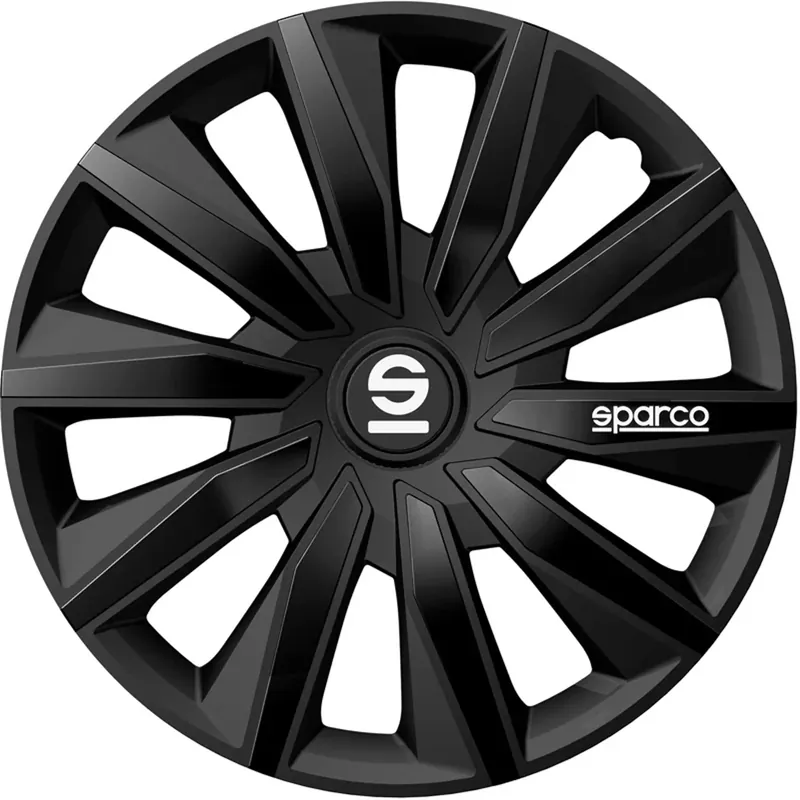 Beperkt Aanbod Sparco Wieldoppen Milano 14 inch Zwart - 4 stuks