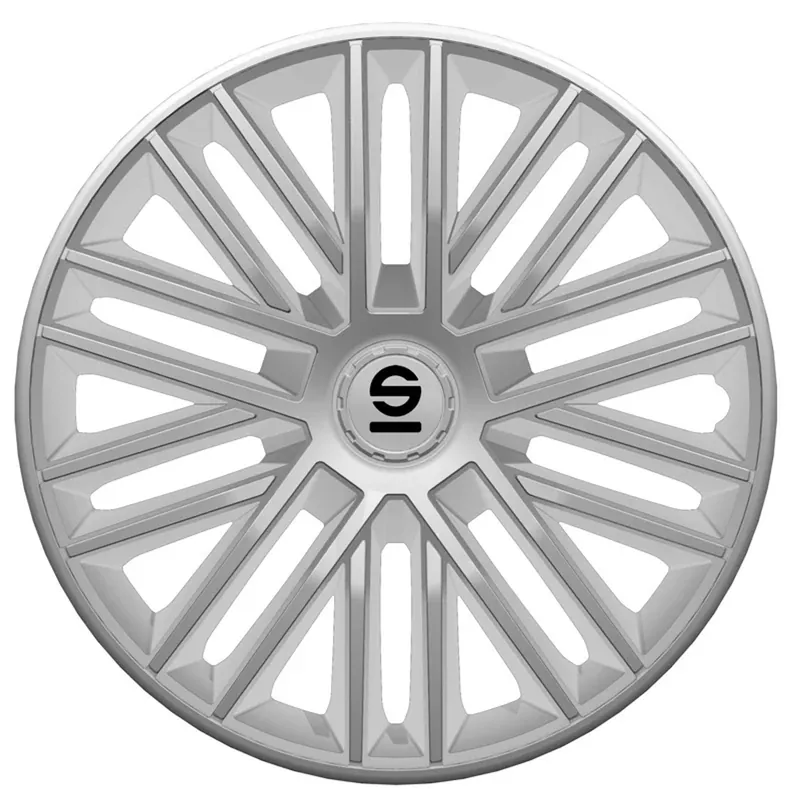 Fabrieksprijs Sparco Wieldoppen Bergamo 14 inch Zilver - 4 stuks