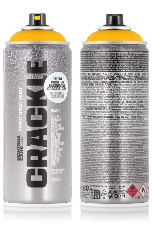 Gecertificeerd Montana CRACKLE Verf Yellow Spuitbus 400ml