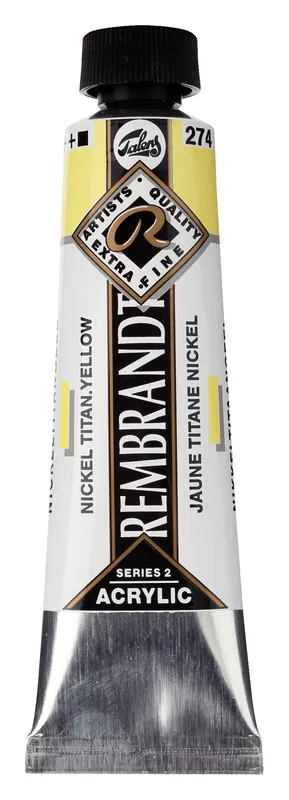 Rembrandt Acrylverf Tube 40 ml - Nikkeltitaangeel 274 Gereduceerde Prijs