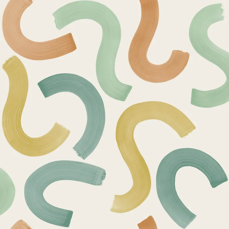 Betaalbaar Holden Adventure Awaits - 14111 - Curly Confetti Teal/Ochre/Orange
