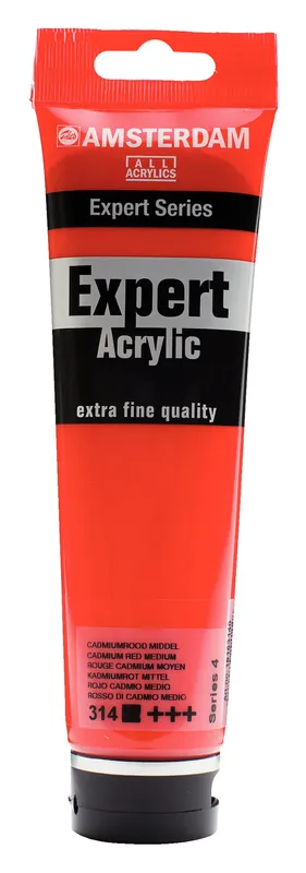 Royal Talens Amsterdam Expert Series Acrylverf Tube 150 ml - Cadmiumrood Middel 314 Dagaanbieding