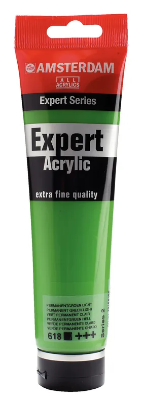 Royal Talens Amsterdam Expert Series Acrylverf Tube 150 ml - Permanentgroen Licht 618 Shop Nu