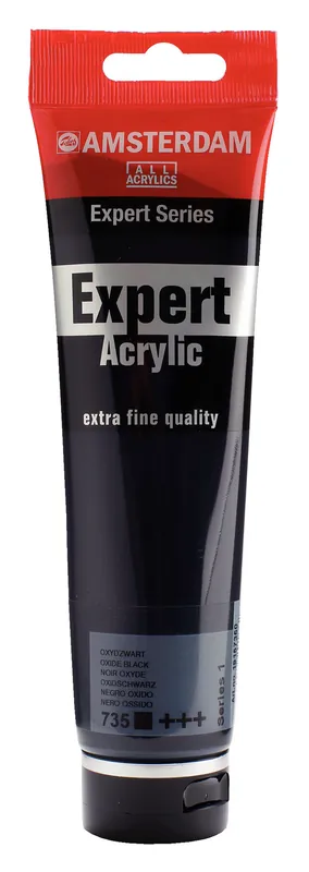 Royal Talens Amsterdam Expert Series Acrylverf Tube 150 ml - Oxydzwart 735 Finale Uitverkoop