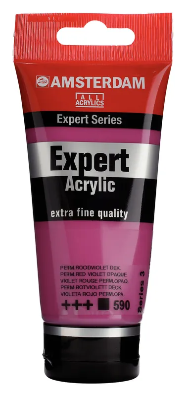 Royal Talens Amsterdam Expert Series Acrylverf Tube 75 ml - Permanentroodviolet Dekkend 590 Lage Kosten