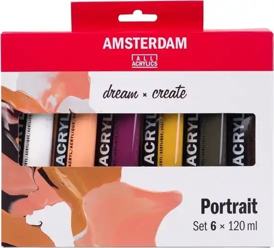 Royal Talens Amsterdam Standaard Series Set - Portrait - 6 x 120ml Meest Verkocht