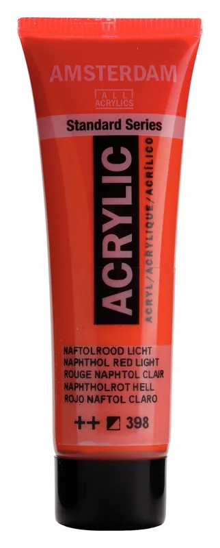Royal Talens Amsterdam Standard Series Acrylverf Tube 20 ml - Naftolrood Licht 398 Voordeelprijs