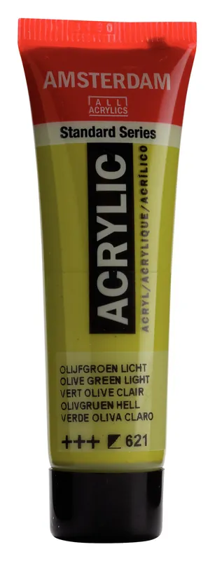 Royal Talens Amsterdam Standard Series Acrylverf Tube 20 ml - Olijfgroen Licht 621 Merkproduct