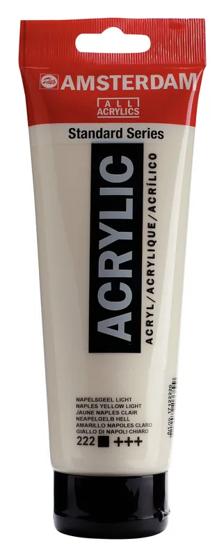 Royal Talens Amsterdam Standard Series Acrylverf Tube 250 ml - Napelsgeel Licht 222 Voordeelprijs