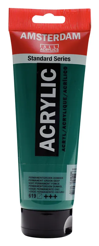 Royal Talens Amsterdam Standard Series Acrylverf Tube 250 ml - Permanentgroen Donker 619 Koop Online